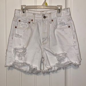 White American Eagle Jean Shorts